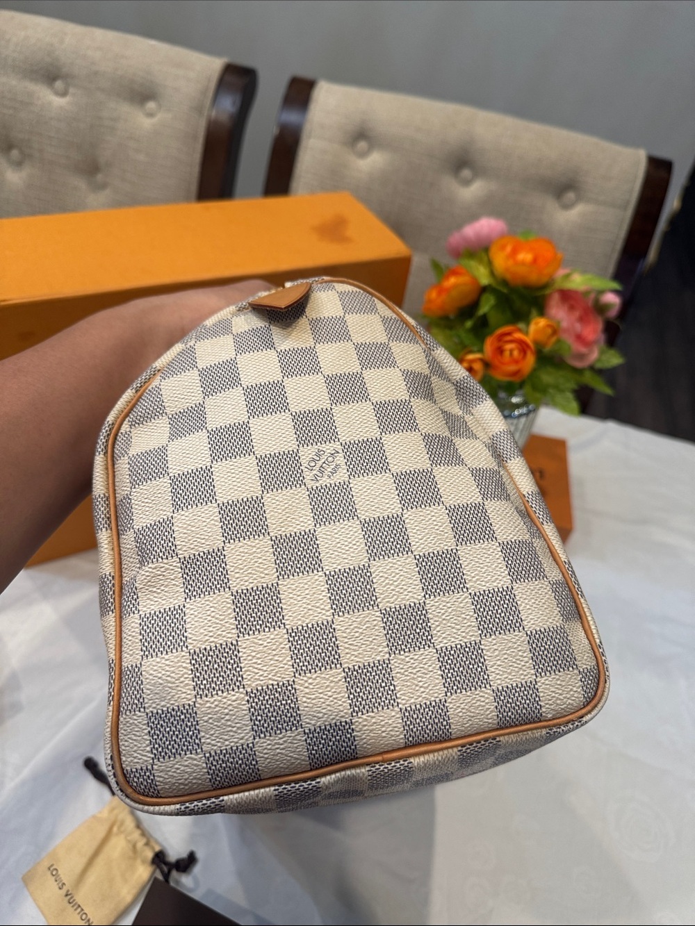 Authentic Louis Vuitton Damier Azur Speedy 30 with all inclusions - Picture 7 of 15